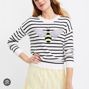 Loft Striped Bee Sweater
